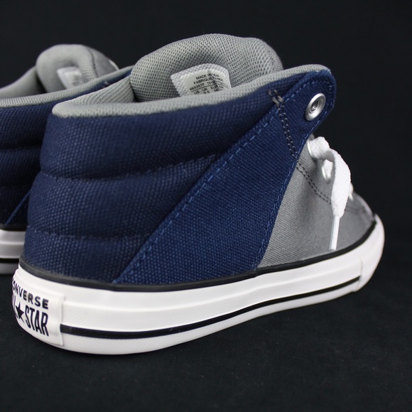 Converse Grey Navy All Star Kids Size 3 - Picture 6 of 7